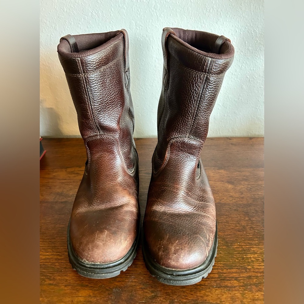 Hermen Survivors Brown Leather Water Proof Slip Resistant Boots Men’s 9W